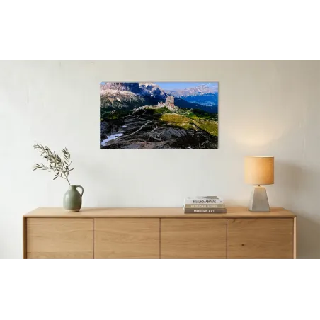Scultura di Luce: Le Cinque Torri dall'Alto