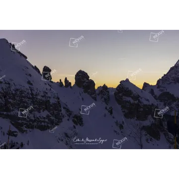 Tramonto Invernale all’Auronzo