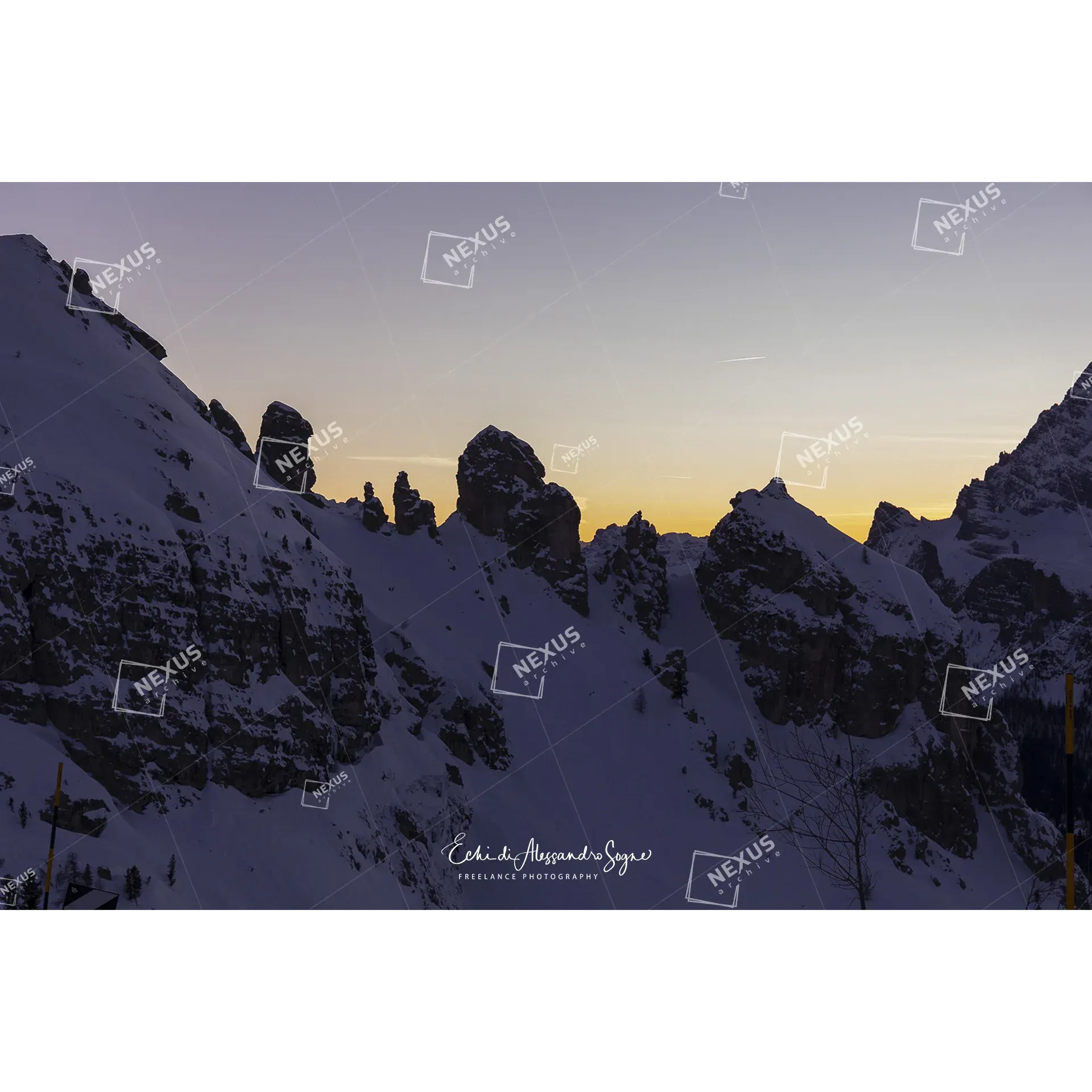 Tramonto Invernale all’Auronzo