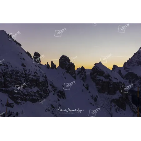 Tramonto Invernale all’Auronzo